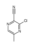 3-氯-5-甲基吡嗪-2-甲腈结构式