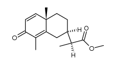 methyl (11S)-3-oxo-7αH-eudesma-1,4-dien-12-oate Structure