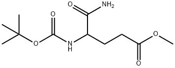 甲基 5-氨基-4-((叔-丁氧羰基)氨基)-5-氧亚基戊酯结构式