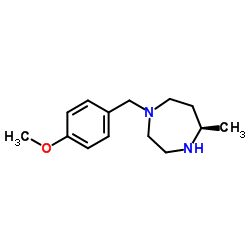 (5R)-1-(4-Methoxybenzyl)-5-methyl-1,4-diazepane结构式