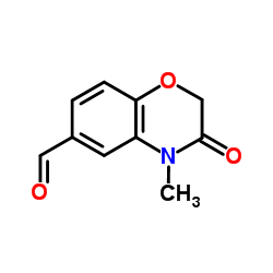 4-Methyl-3-oxo-3,4-dihydro-2H-1,4-benzoxazine-6-carbaldehyde结构式