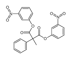 bis(3-nitrophenyl) 2-methyl-2-phenylpropanedioate结构式