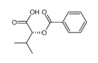 Butanoic acid, 2-(benzoyloxy)-3-methyl-, (R)- (9CI) Structure