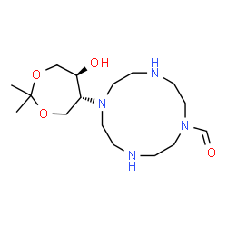 7-[(5R,6S)-6-羟基-2,2-二甲基-1,3-二氧戊环-5-基]-1,4,7,10-四氮杂环十二烷-1-羧醛图片