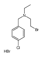 2-bromoethyl-[(4-chlorophenyl)methyl]-ethylazanium,bromide Structure
