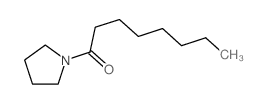 1-Octanone,1-(1-pyrrolidinyl)- structure