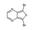 5,7-二溴苯并[3,4-b]吡嗪结构式