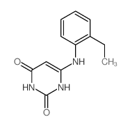 2,4(1H,3H)-Pyrimidinedione,6-[(2-ethylphenyl)amino]-结构式