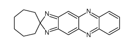 spiro[cycloheptane-1,2'-imidazo[4,5-b]phenazine] Structure