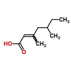 (2E)-3,5-Dimethyl-2-heptenoic acid结构式