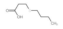 Propanoic acid,3-(butylthio)- Structure
