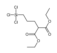 diethyl 2-(3-trichlorosilylpropyl)propanedioate结构式