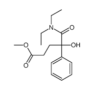methyl 5-(diethylamino)-4-hydroxy-5-oxo-4-phenylpentanoate结构式
