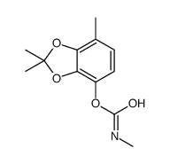 (2,2,7-trimethyl-1,3-benzodioxol-4-yl) N-methylcarbamate结构式
