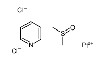 methylsulfinylmethane,platinum(2+),pyridine,dichloride结构式