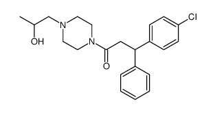 4-[3-(p-Chlorophenyl)-3-phenylpropionyl]-α-methyl-1-piperazineethanol结构式