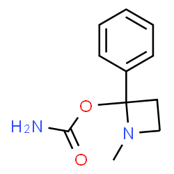 2-Azetidinol,1-methyl-2-phenyl-,carbamate(ester)(8CI)结构式