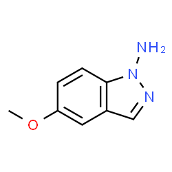 1H-Indazol-1-amine,5-methoxy-(9CI) structure