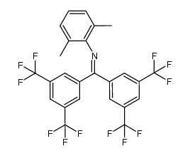 N-{bis[3,5-bis(trifluoromethyl)phenyl]methylidene}(2,6-dimethylaniline) Structure