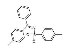 S-(p-tolyl)-S-phenyl-N-(p-tolylsulfonyl)sulfilimine Structure