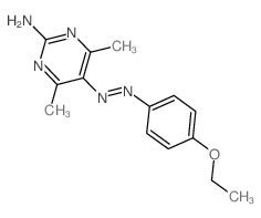 2-Pyrimidinamine,5-[2-(4-ethoxyphenyl)diazenyl]-4,6-dimethyl- structure