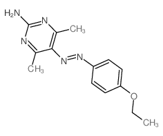 2-Pyrimidinamine,5-[2-(4-ethoxyphenyl)diazenyl]-4,6-dimethyl- Structure