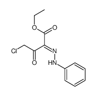4-CHLORO-3-OXO-2-(PHENYLHYDRAZONO)BUTYRICACIDETHYLESTER Structure