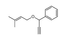 1-(3-methylbut-2-enoxy)prop-2-ynylbenzene结构式