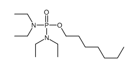 N-[diethylamino(heptoxy)phosphoryl]-N-ethylethanamine Structure