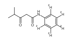 N-d5-phenyl isobutyrylacetamide结构式