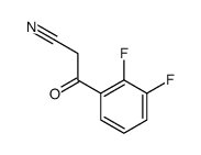 2,3-Difluorobenzoylacetonitrile structure