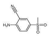 2-amino-5-(methylsulfonyl)-Benzonitrile结构式