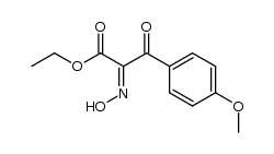 ethyl α-hydroxyimino-β-oxo-4-methoxybenzenepropionate Structure