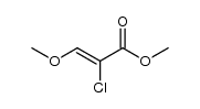 2-chloro-3-methoxy-acrylic acid methyl ester结构式