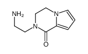 Pyrrolo[1,2-a]pyrazin-1(2H)-one, 2-(2-aminoethyl)-3,4-dihydro- (9CI) Structure