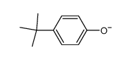 4-t-butylphenolate anion Structure
