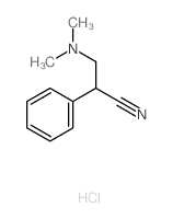 Benzeneacetonitrile, a-[(dimethylamino)methyl]-,hydrochloride (1:1) Structure