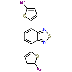 4,7-Bis(5-bromo-2-thienyl)-2,1,3-benzothiadiazole Structure