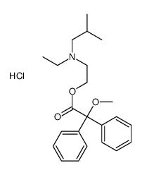 ethyl-[2-(2-methoxy-2,2-diphenylacetyl)oxyethyl]-(2-methylpropyl)azanium,chloride Structure