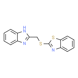 2-[(1H-BENZIMIDAZOL-2-YLMETHYL)THIO]-1,3-BENZOTHIAZOLE structure