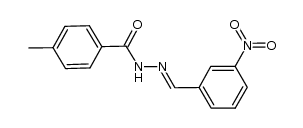 4-methyl-N'-(3-nitrobenzylidene)benzohydrazide结构式