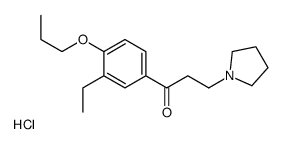 beta-1-Pyrrolidinylaethyl-(4-n-propoxy-3-aethylphenyl)-ketonhydrochlor id [German]结构式