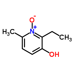 2-Ethyl-6-methyl-3-pyridinol 1-oxide Structure