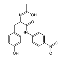 (S)-2-Acetamido-3-(p-hydroxyphenyl)-N-(p-nitrophenyl)propionamide结构式