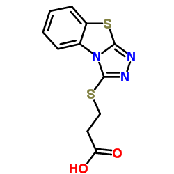 3-(BENZO[4,5]THIAZOLO[2,3-C][1,2,4]TRIAZOL-3-YLSULFANYL)-PROPIONIC ACID结构式