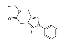 ETHYL2-(3,5-DIMETHYL-1-PHENYL-1H-PYRAZOL-4-YL)ACETATE structure