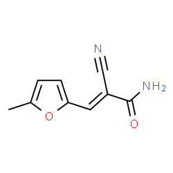 (2E)-2-cyano-3-(5-methylfuran-2-yl)prop-2-enamide结构式
