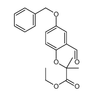 ETHYL 2-(4-(BENZYLOXY)-2-FORMYLPHENOXY)-2-METHYLPROPANOATE structure