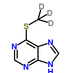 6-[(2H3)Methylsulfanyl]-1H-purine Structure