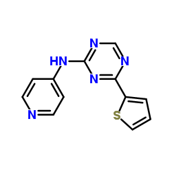 N-(4-Pyridinyl)-4-(2-thienyl)-1,3,5-triazin-2-amine Structure